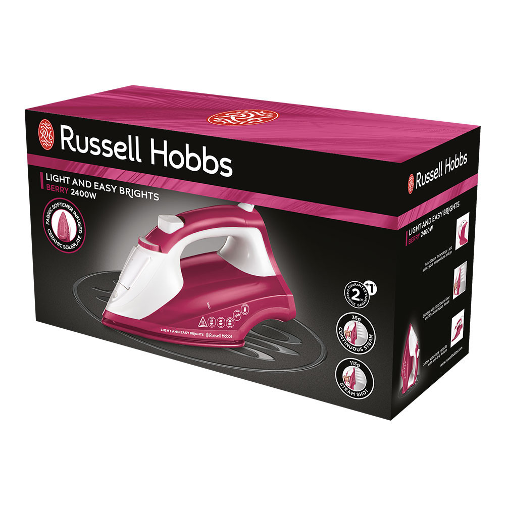 Fer à repasser Russel Hobbs Light & Easy Brights Berry / 2400W