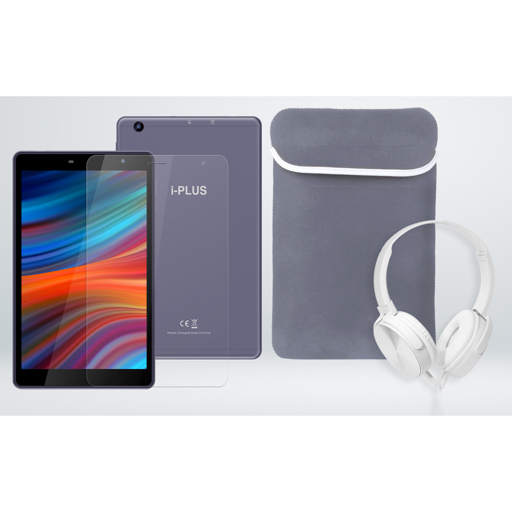 Tablette IPLUS OMEGA 7 / 3G / 1 Go / 32 Go / Silver + Etui en Silicone + Film de protection + Casque Filaire