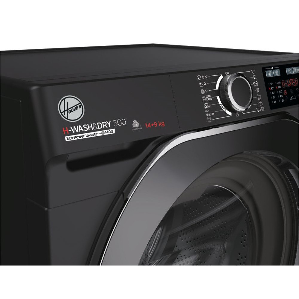 Machine à Laver Frontale Hoover H-WASH 500 Inverter / 14 Kg / Noir