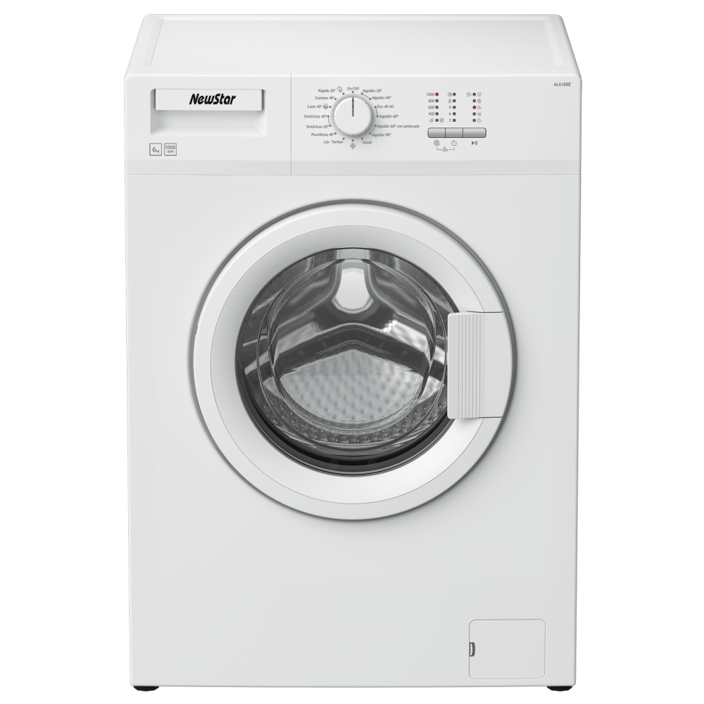 Machine à laver Frontale NEWSTAR NWX 6081 B / 6 Kg / Blanc