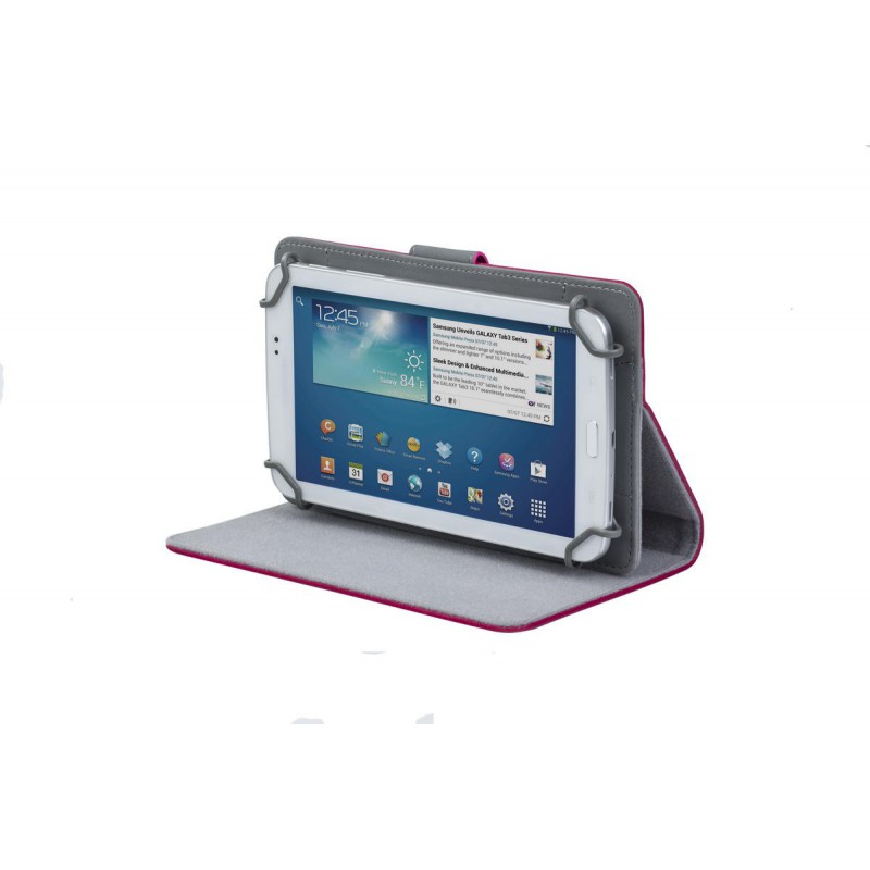 Etui en cuir pour tablette 8" Rose