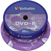 Pack de 25x DVD-R 4.7 Go 16x Verbatim