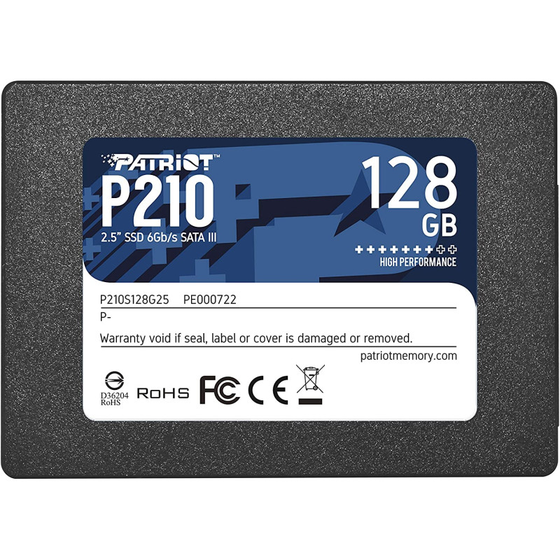 Disque SSD Interne Patriot P210 2.5" SATA III / 128 Go