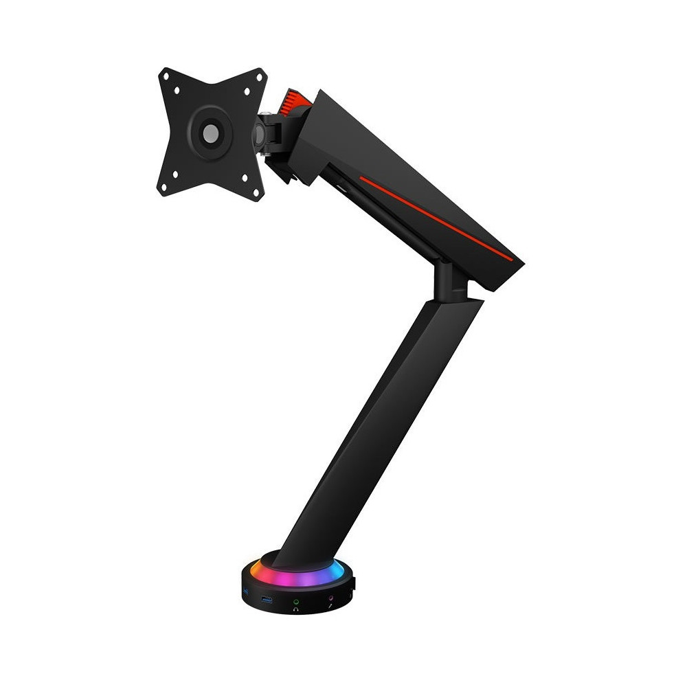 Support Gaming ICY BOX IB-MSG303BL-T pour écran / 32" / RGB / HUB