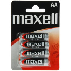 4x Piles Zinc AA MAXELL R6...