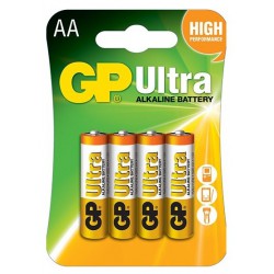 4x Piles AA GP Ultra Alkaline LR06