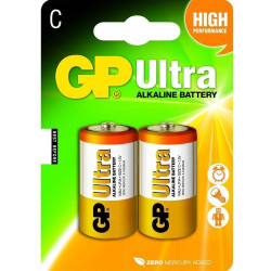 2x Piles Alkaline GP C Ultra