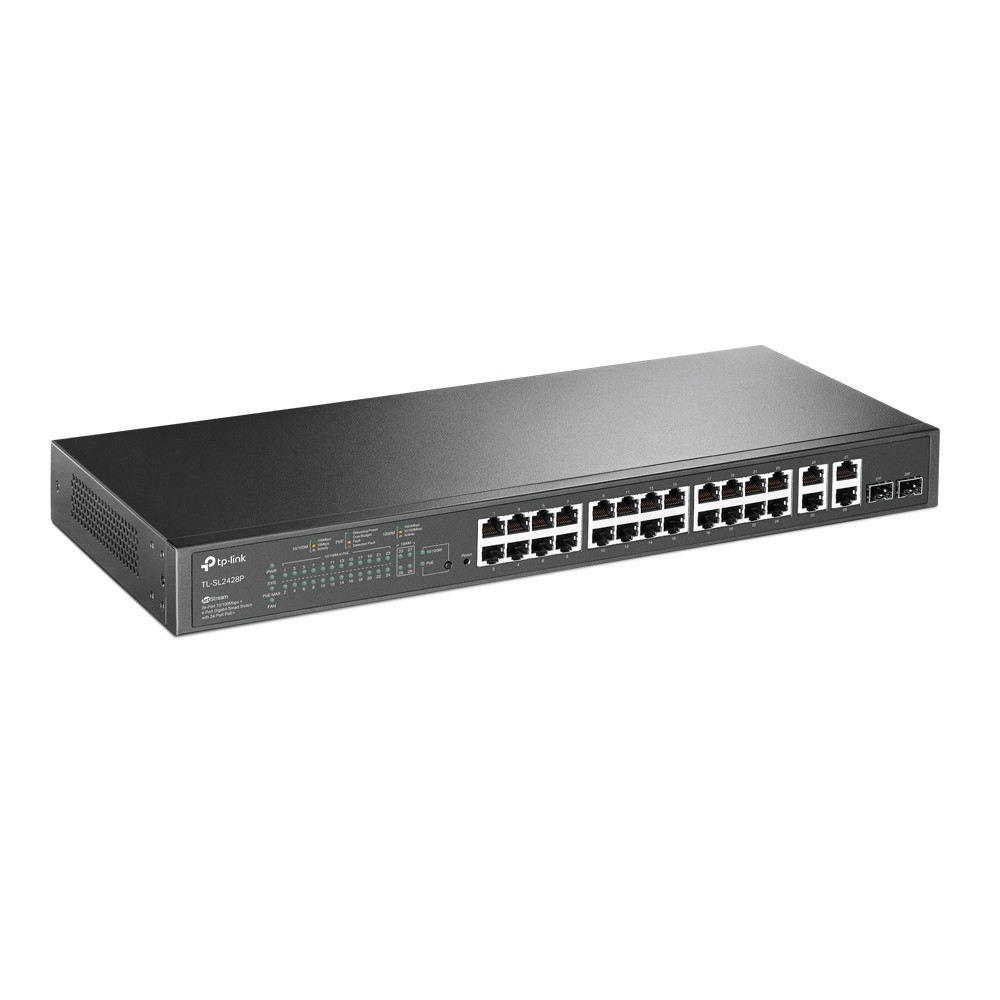 Switch Tp-Link Administrable 24 Port PoE + 4 Port Gigabit Smart