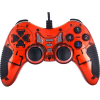 Manette de jeu avec double vibration Macro / Rouge