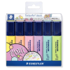 POCHETTE DE 6 SURLIGNEURS STAEDTLER TEXTSURFER CLASSIC / PASTEL