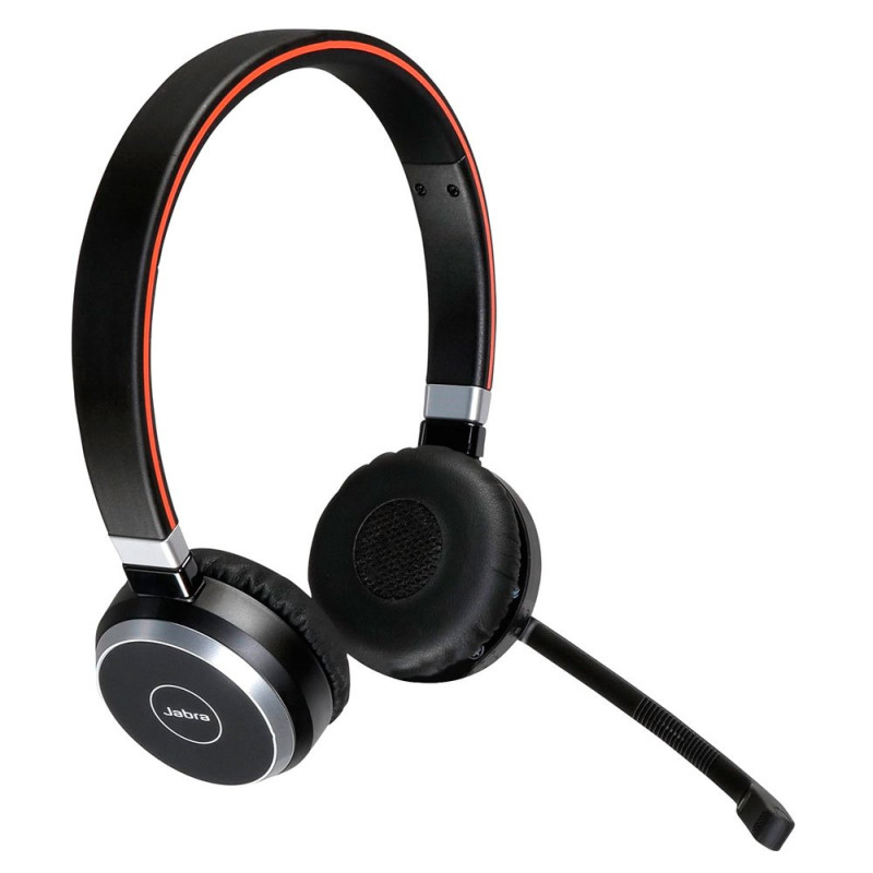 Jabra Evolve 65 SE - Micro-casque stéréo Bluetooth sans fil - Micro à  réduction de bruit, autonomie prolongée - Certifié UC, fonctionne avec les