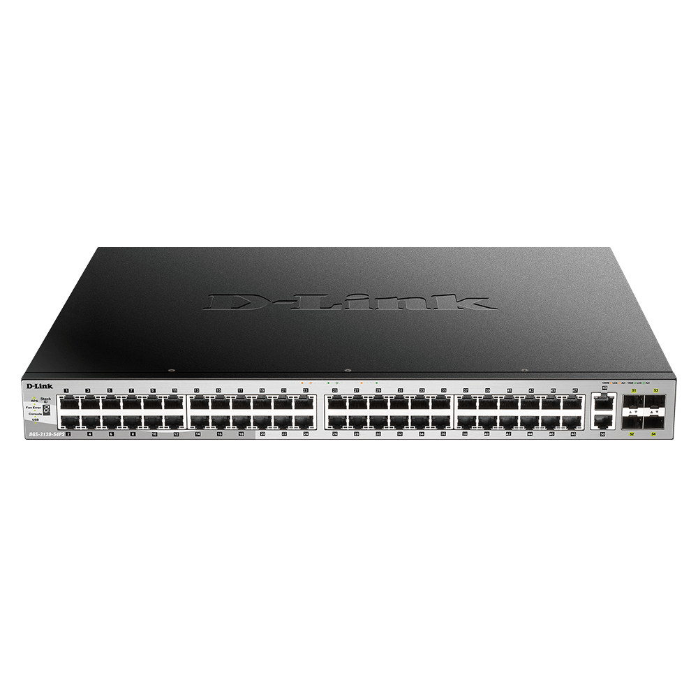 Switch Gigabit PoE D-Link 54 ports Lite Layer 3 Empilable
