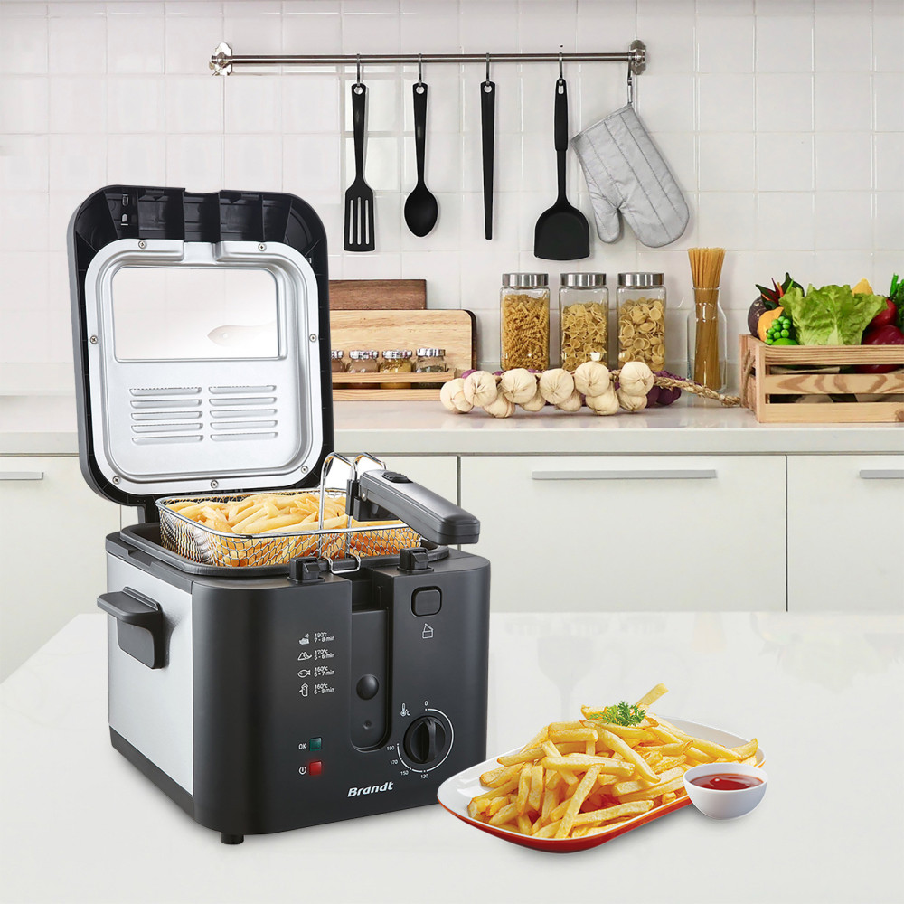 Friteuse Brandt FRI25X2 / 1600 W / Acier inoxidable