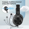 Casque Micro Filaire OneOdio A71D / Noir