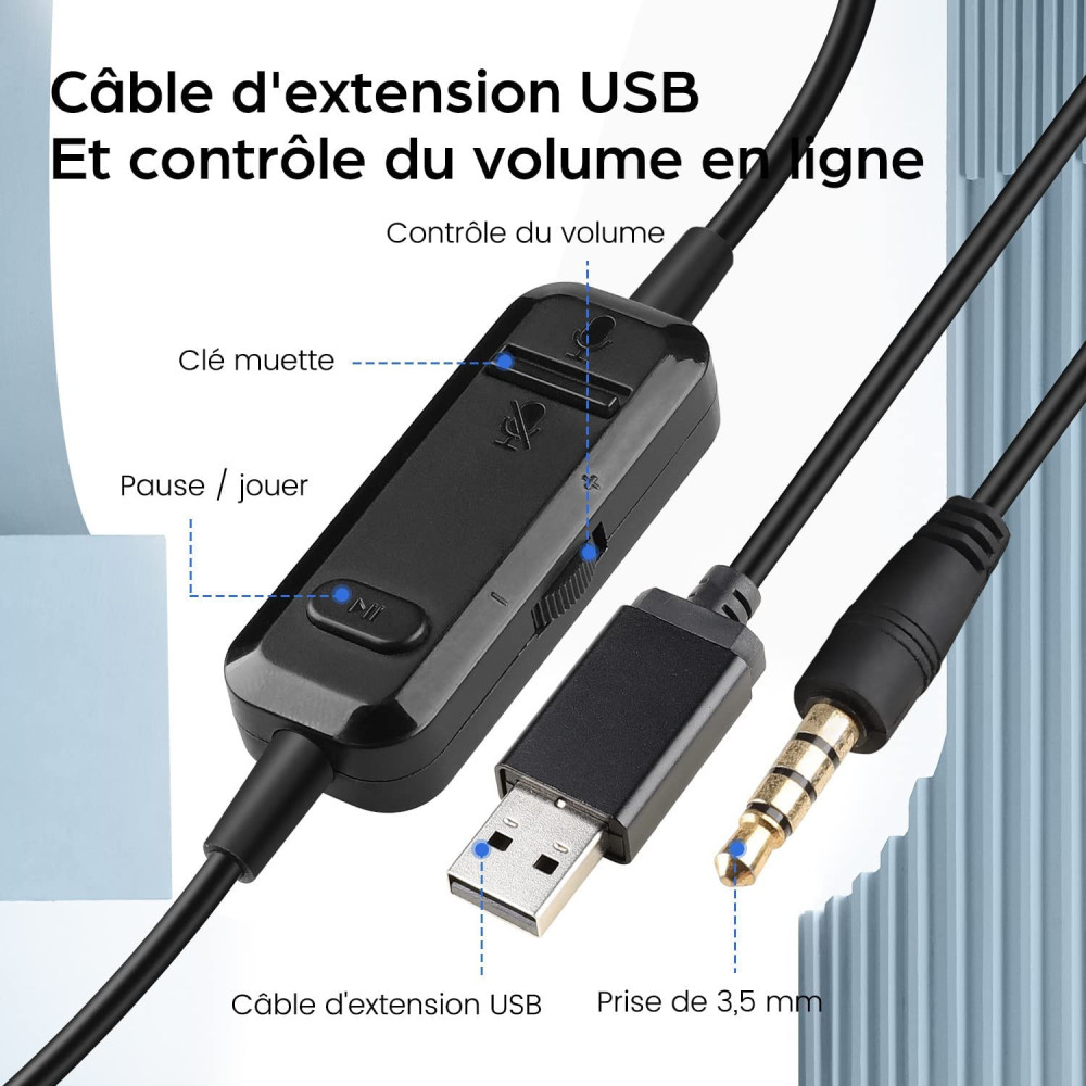 Casque Micro Filaire OneOdio A71D / Noir