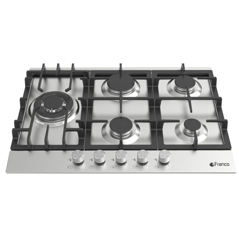 Plaque de cuisson Franco Prestige 5 feux 70 cm / Inox