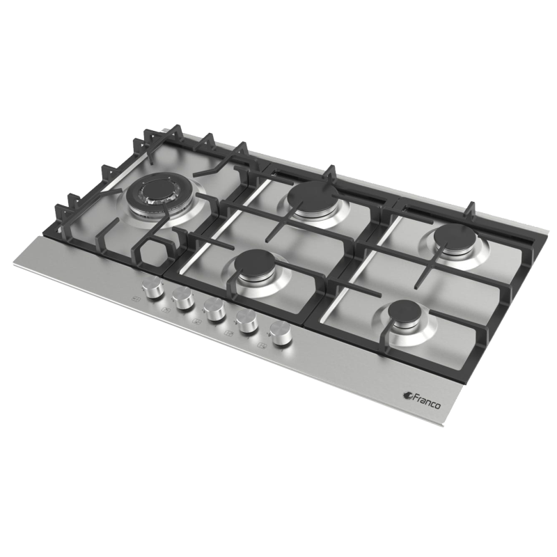 Plaque de cuisson Franco Prestige 5 feux 90 cm / Inox