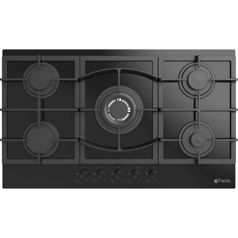 Plaque de cuisson Franco Prestige 5 feux 70 cm / Noir