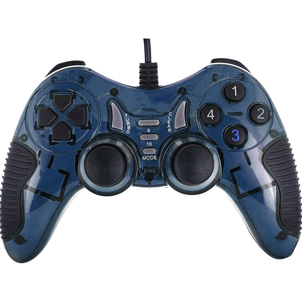 Manette de jeu avec double vibration Macro / Bleu