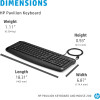 Ensemble Clavier et Souris Filaires USB HP Pavilion 200 / Noir