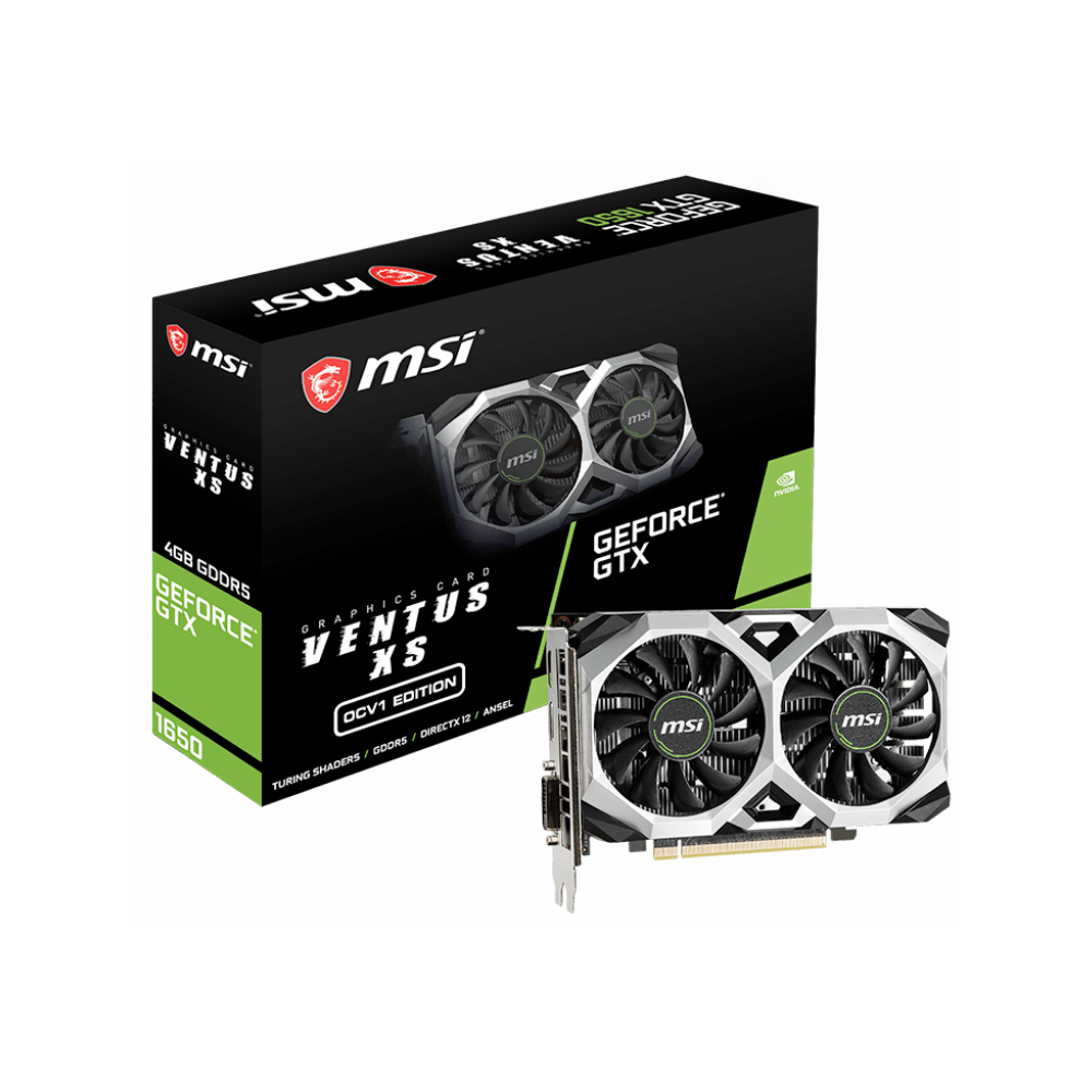 Carte graphique MSI Nvidia GeForce GTX 1650 VENTUS XS 4G OCV1 / 4 Go
