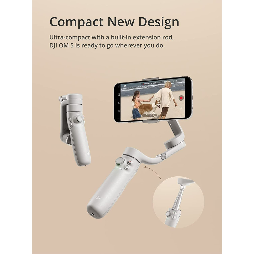 Stabilisateur pour smartphone DJI OM 5 / Blanc