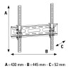 Support Murale Hama TILT TV Wall Bracket 3 Stars / 165 cm (65")