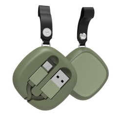 Câble stockage flexible Havit H640 USB vers Micro-USB pour Smartphone / Vert