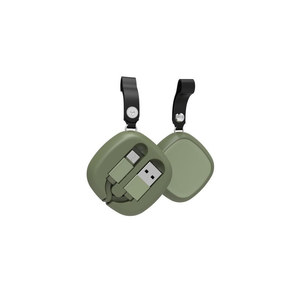 Câble stockage flexible Havit H640 USB vers Micro-USB pour Smartphone / Vert