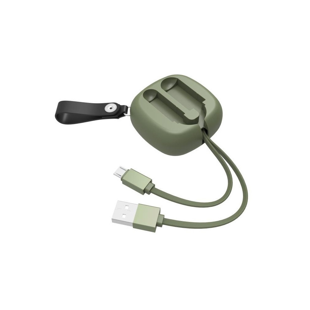 Câble stockage flexible Havit H640 USB vers Micro-USB pour Smartphone / Vert