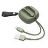 Câble stockage flexible Havit H640 USB vers Micro-USB pour Smartphone / Vert