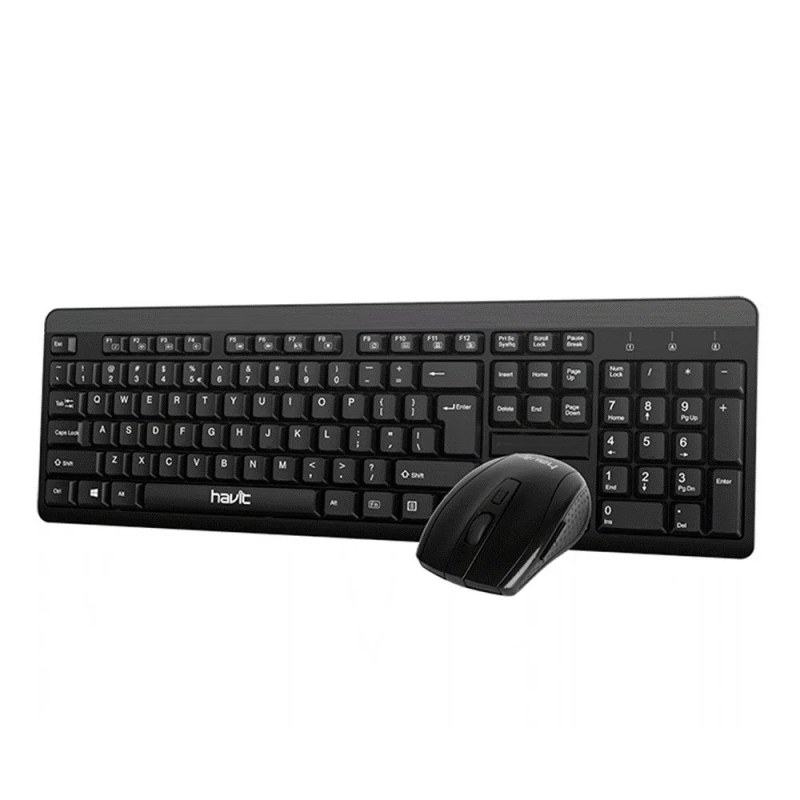 Clavier et Souris Sans Fil - Noir - Jabeas