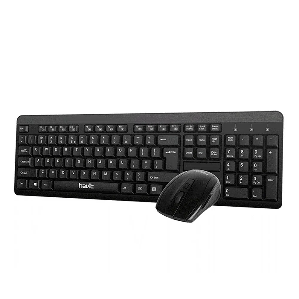 Ensemble Clavier et Souris Sans Fil Havit KB260GCM / Noir