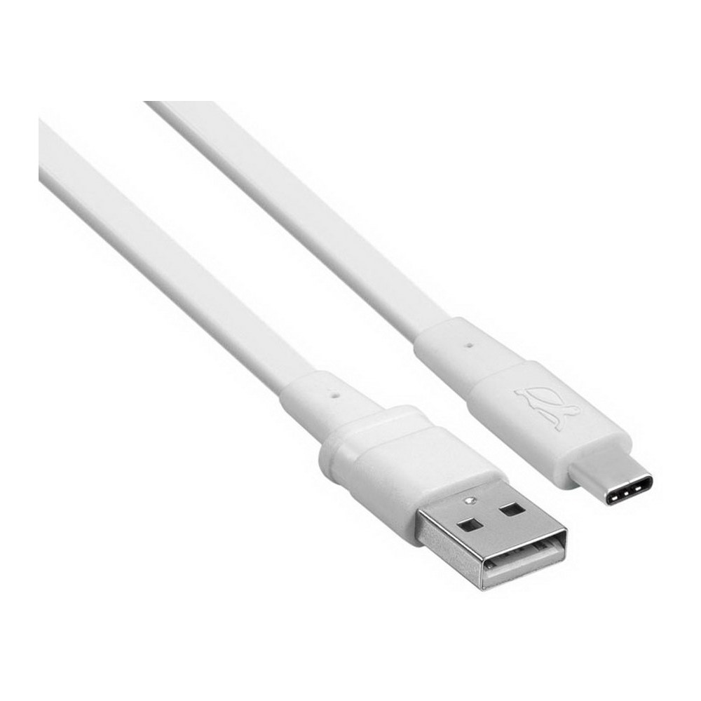 Câble RivaCase PS6002 WT12 USB Vers USB Type C / Blanc