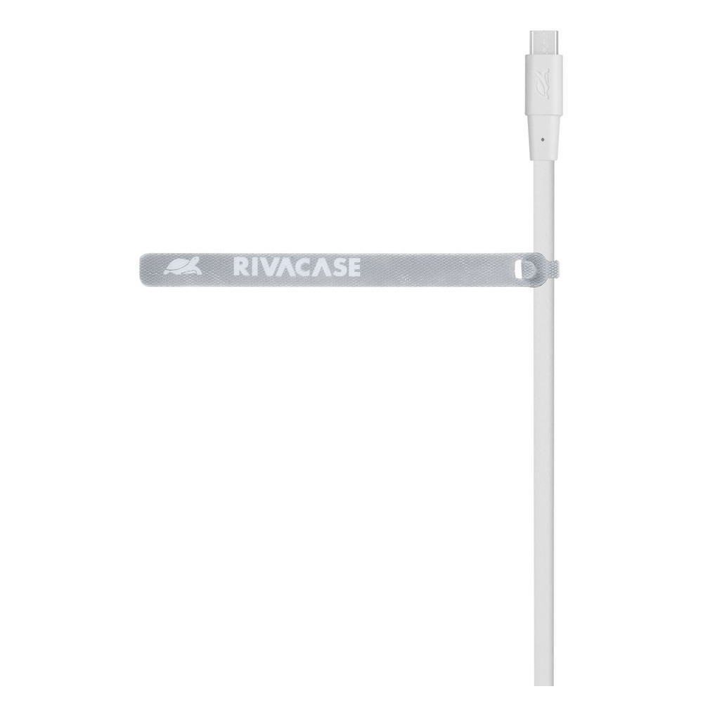 Câble RivaCase PS6002 WT12 USB Vers USB Type C / Blanc