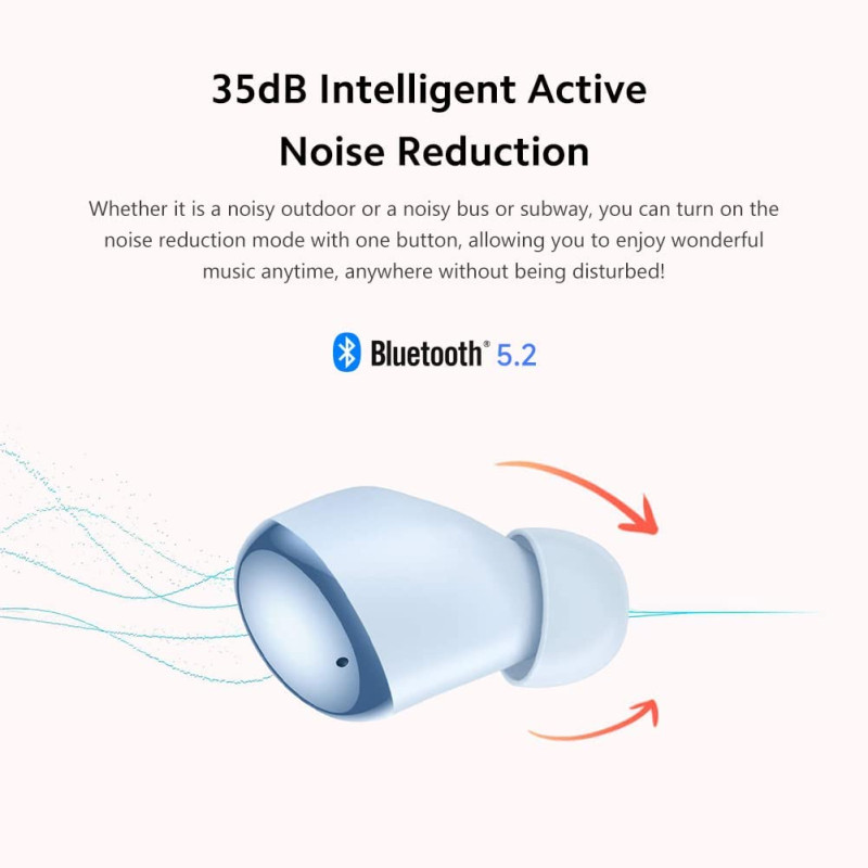 Xiaomi Redmi Buds 4 Active - Écoteurs Bluetooth - Noir