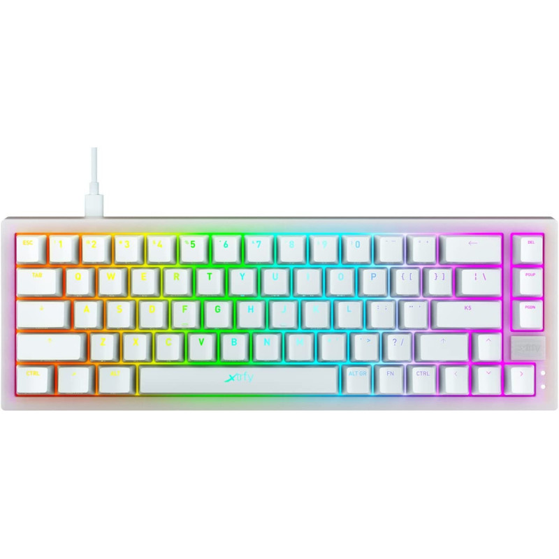 Clavier Gaming Xtrfy K5 Compact RGB Blanc