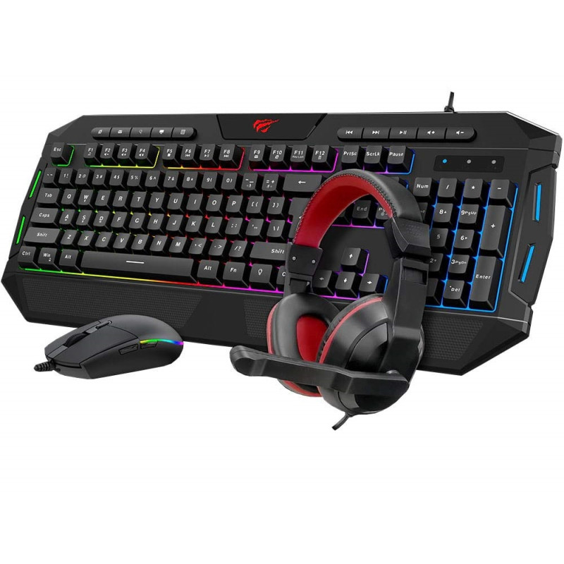 Ensemble Clavier Souris Gaming Havit HV-KB550CM - Tunisie