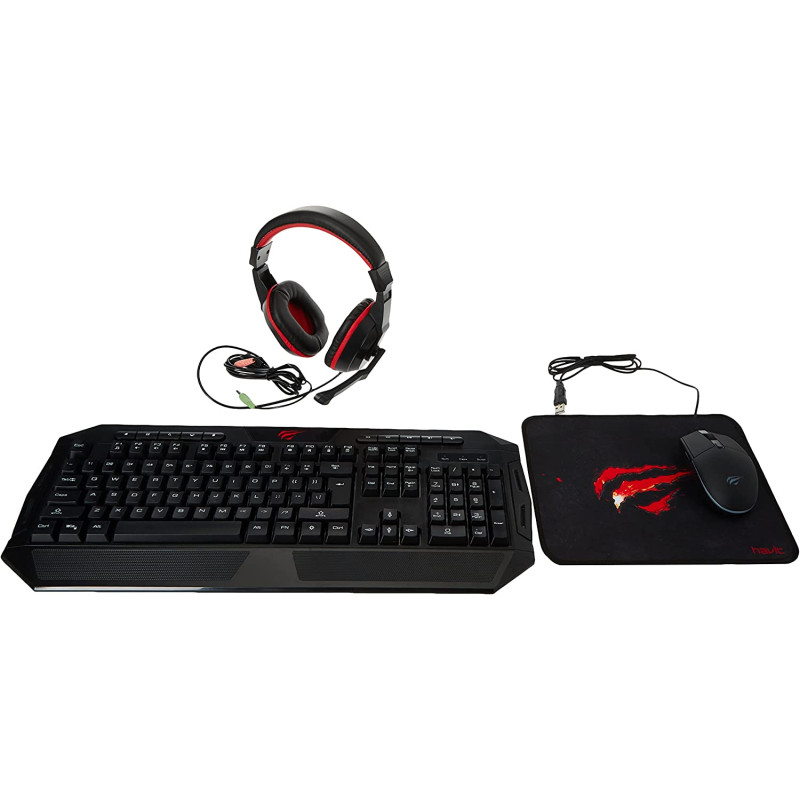 Havit GAME NOTE Pack Gamer 4in1 – Clavier Gamer + Casque + Sourie