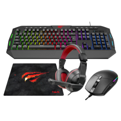 Pack gaming G-LAB Silicium - souris + clavier + casque + tapis