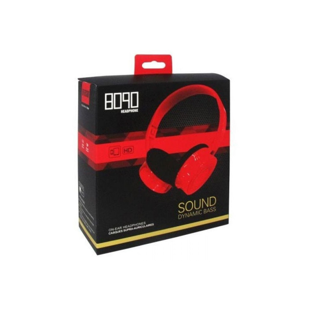 Casque Micro X1 / Jack 3.5 / Noir et Rouge
