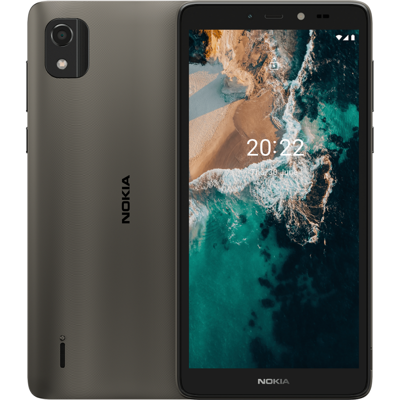 Cover + Vetro Temperato Per Nokia C2 2nd Edition - Custodia Morbida TPU Sottile Nero - Protezione Completa (5,7") - LCEHTOGYE