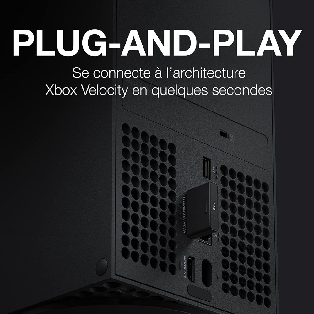 Disque dur externe SSD NVMe Seagate Expansion Card pour Xbox Series X,S / 1 To / Noir