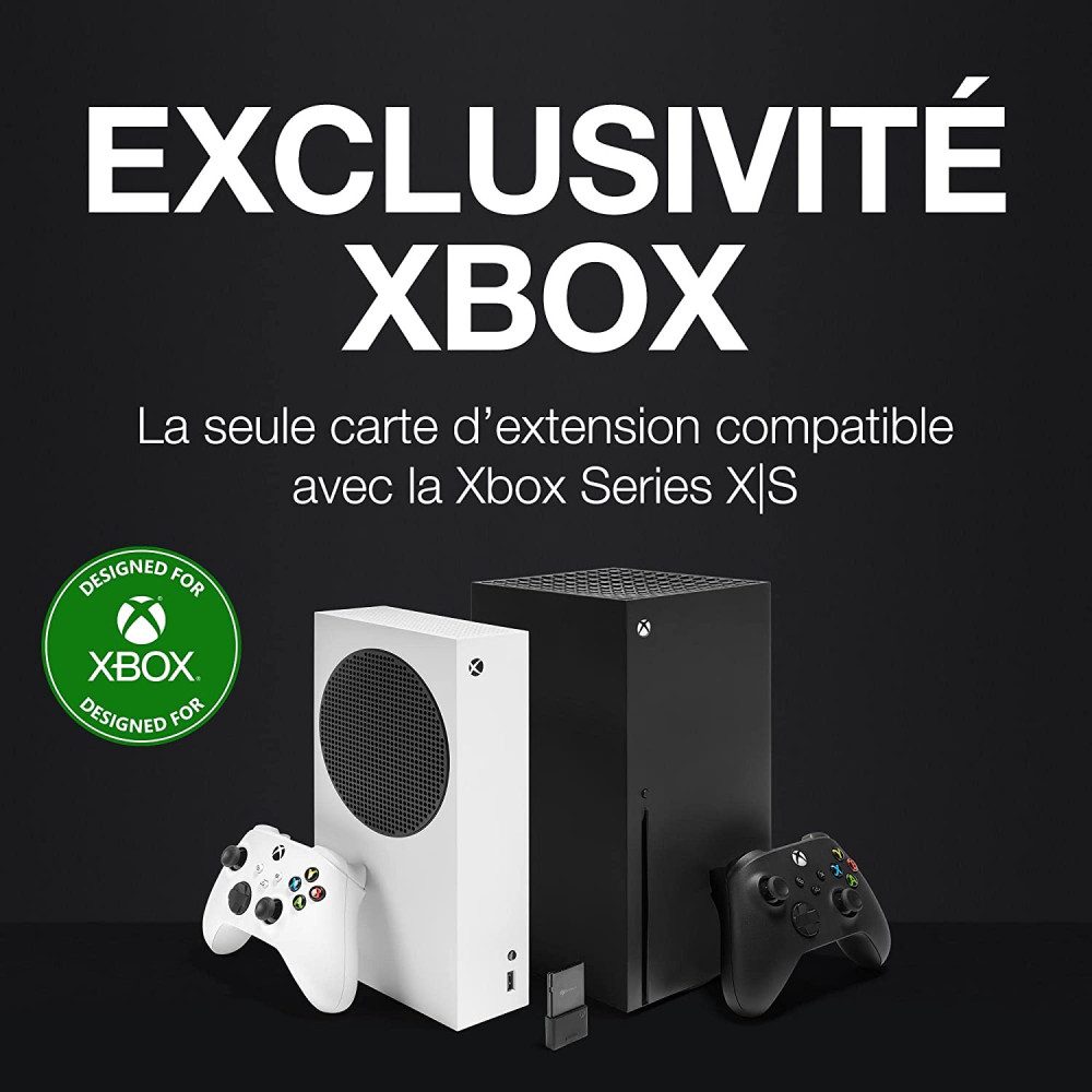 Disque dur externe SSD NVMe Seagate Expansion Card pour Xbox Series X,S / 1 To / Noir