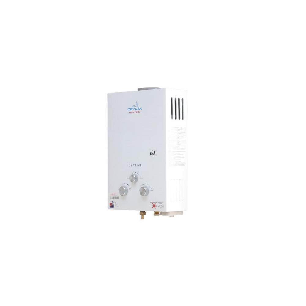 Chauffe-Eau Ceylan automatique à Gaz Bouteille Ceylan / 6L / Blanc