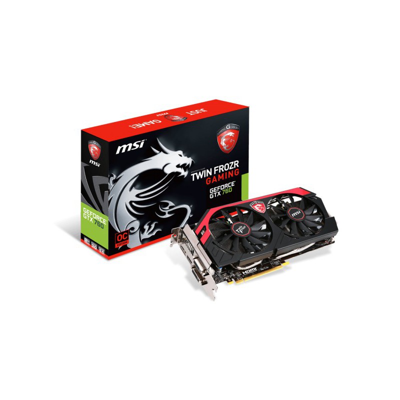 Carte graphique MSI GeForce GTX 760 GAMING 2Go DDR5 /OC