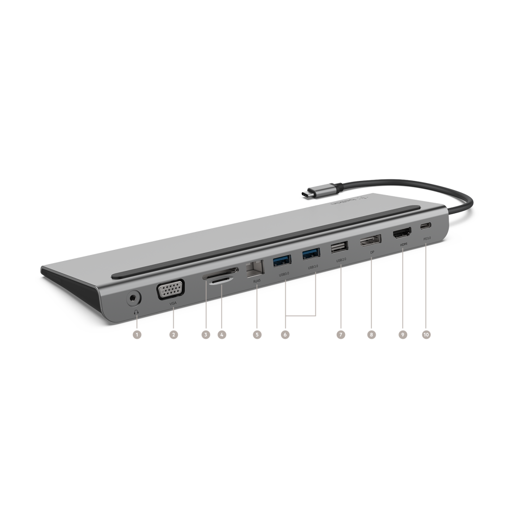 Station d'accueil USB-C multiport 11 en 1  Belkin INC004BTSGY