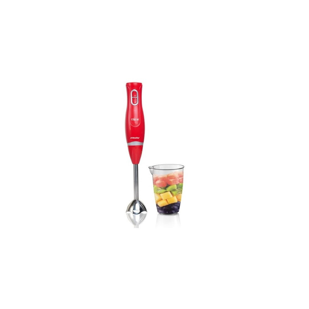 Mixeur Plongeant NEWSTAR Avec un Goblet doseur MIX02R / 600 ml / 1700 Watts / Rouge