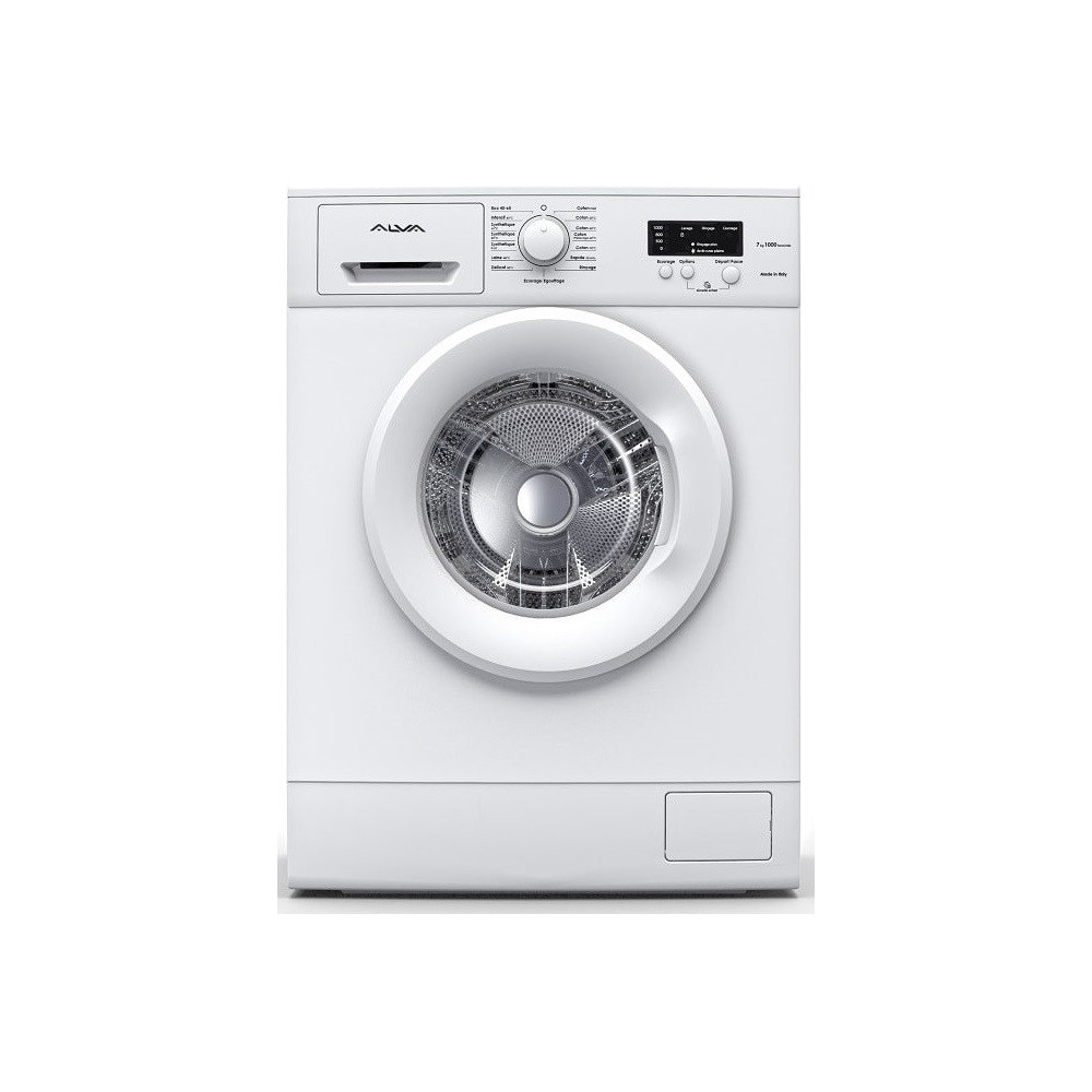 Machine à laver Frontale Alva ALVG710 7kg / Blanc + Livraison + Installation et Mise en Marche Gratuites