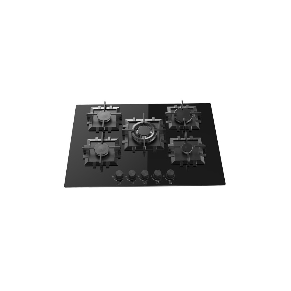 PLAQUE  JOKER / 5 FEUX / 75CM / Noir
